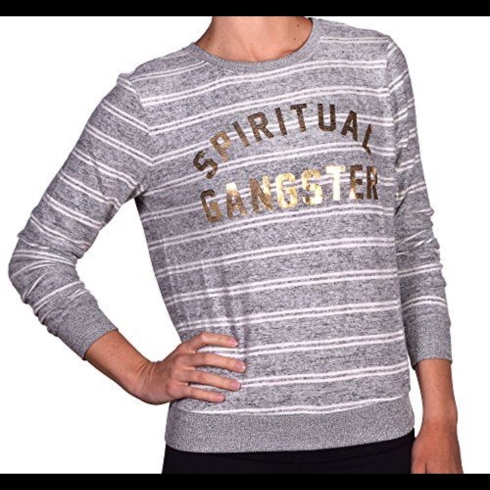 NWT SPIRITUAL GANGSTER Collegiate Arch Sweatshirt